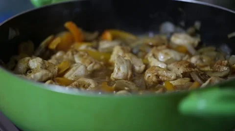 Close up of meat stew with vegetables Video stock 64547478