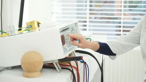 Close-up of medical device Stock Footage 121140356