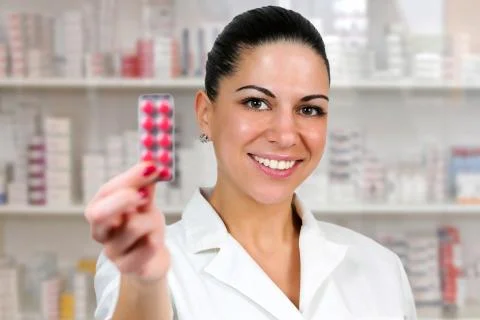 Close up of a medication. Stock Photos