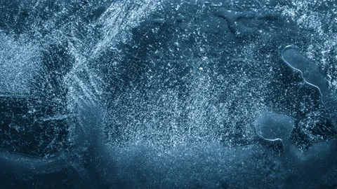 Close-up of melting ice on black background Stock-Footage 111171575