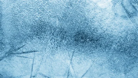 Close-up of melting ice on black background Stock-Footage 111171702