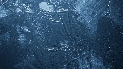 Close-up of melting ice on black background 스톡 동영상 125576881