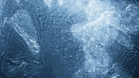 Close-up of melting ice on black background 스톡 동영상 125582888