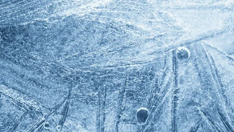 Close-up of melting ice on black background 스톡 동영상 125584060