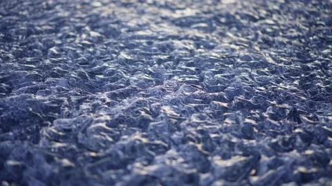 Close-up of melting ice on the lake. Ice structure. Spring. Stock Footage 238528596