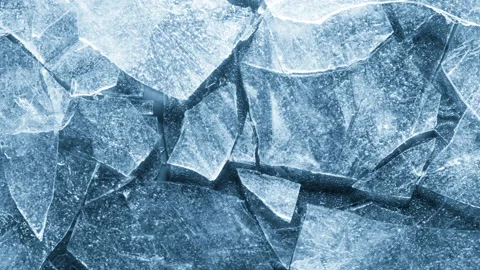 Close-up of melting ice texture. 스톡 동영상 134990845