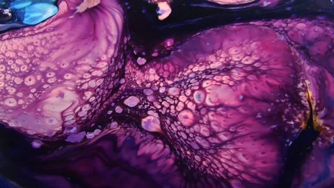 Close-up of melting wax dripping from a candle flame. Abstract flowing liquid te 動画素材 340450189