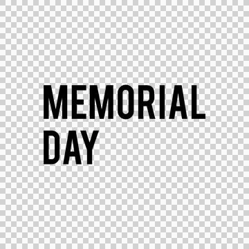 Close-up of memorial day text Stock Illustration