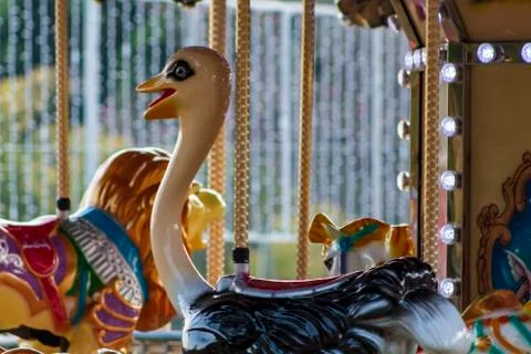 Close-up of Merry-go-Round Carousel Stock Photos