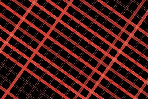 Close-up of metal grate with red and black pattern Stockillustratie