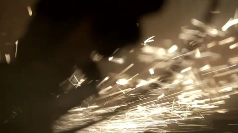Close up metal grinding Stock Footage 41668429