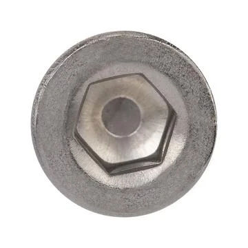 Close up of a metal hex socket bolt head 写真素材