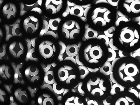 Close up of metal ring texture Stock Photos