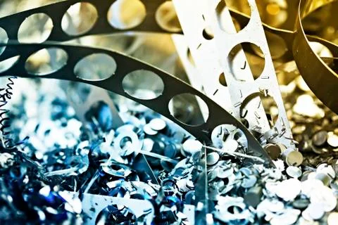 Close-up of metal scrap Foto stock