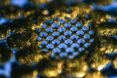 A close up of a metal surface Stock Photos