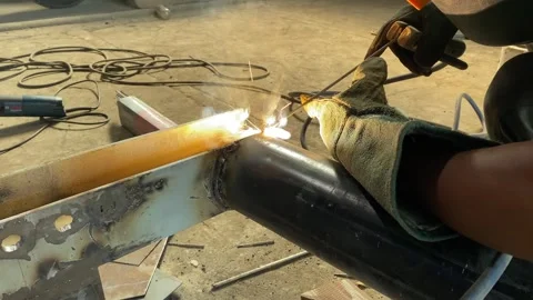 Close-up of metal welding Stock Footage 301180782