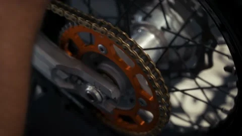 A close up of a metal wheel Stock Footage 155540711