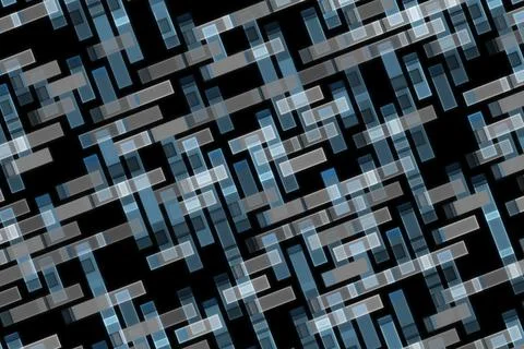 Close-up of metallic maze pattern with blue and green accents Stock Illustration