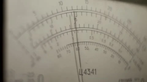 Close up. Meter Scale and Arrow. Level measurement. Stock Footage 146365550