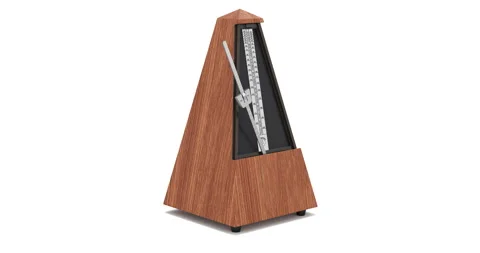 Close-up of metronome with motion camera Stock Footage 247388324