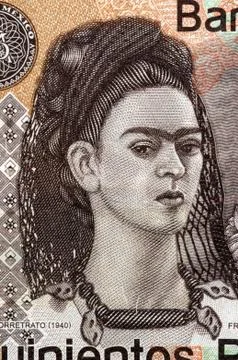 Close up of a Mexican banknote Stock Photos