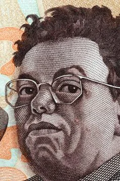 Close up of a Mexican banknote Stock Photos