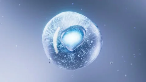 Close-up of micro essence water molecule bubbles Stock-Footage 346574961