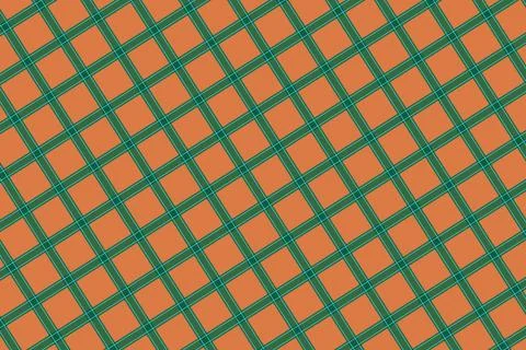 Close-up of microchip with orange and green circuit pattern 库存插图