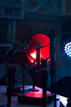 Close-up of a microphone Stock Photos