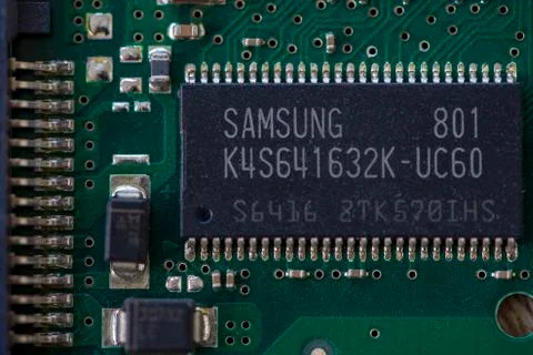 Close-up of a microprocessor 写真素材