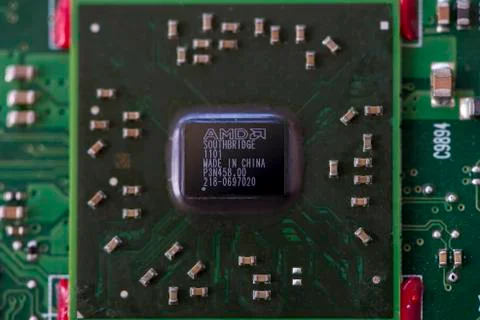 Close-up of a microprocessor 写真素材