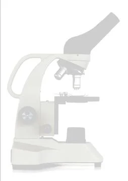 Close-up of microscope in laboratory Illustrazione stock