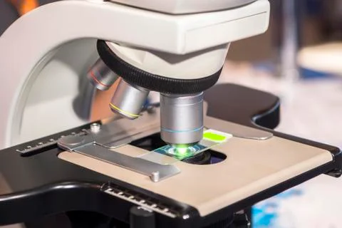 Close up of microscopic lens Stock Photos