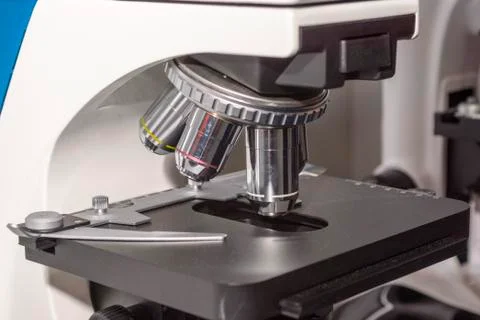 Close up of microscopic lens Stock Photos