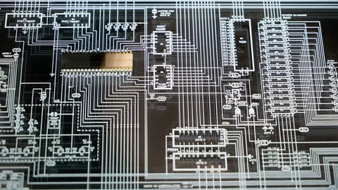 Close up of microsheme Stock Footage 106155531