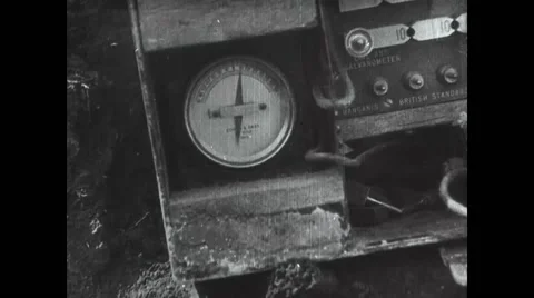 Close-up of military radio Stock Footage