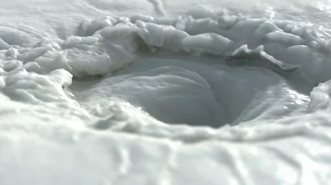 Close-up milk being poured Stock Footage 41775858