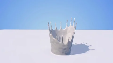 Close-up milk splash Stock Footage 74580101