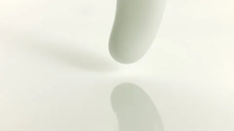 Close-up of milk splashing Stock Footage 46664330