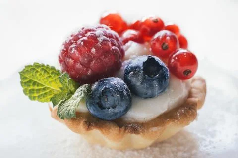 Close up to mini tart Stockfoto's