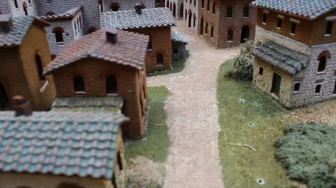 Close Miniature Model Set of San Gimignano Italy (HH) Vidéo 24702099