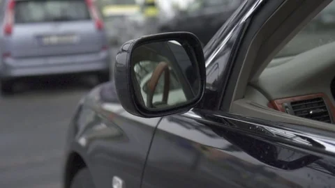 Close mirror in car Stock Footage 71770646