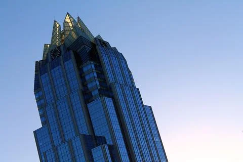 Close up of a mirror skyscraper Stock Photos