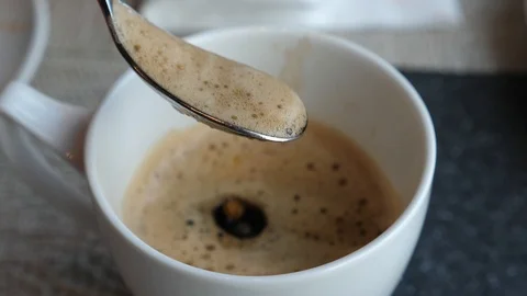 Close up mix coffee , caffeine, drink and beverage concept Stock Footage 104437384