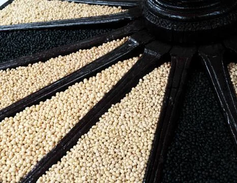Close up mix soybean background Stock Photos