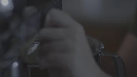 Close Up of Mixer Being Used Super Slow Mo Видео 85068623