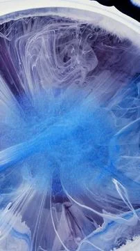 Close-up of mixing alcohol inks with epoxy resin in various colors Stock Illustration