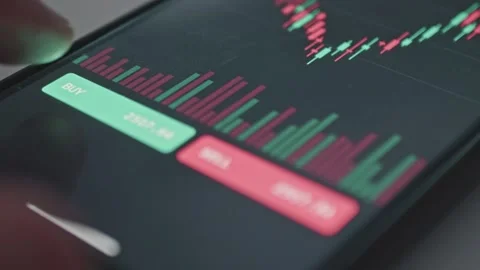 Close up of mobile phone screen showing margin liquidated error message after Stock Footage 341569672