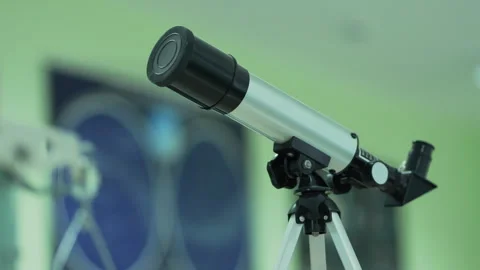 Close Up of a Modern Astronomical Telescope Vidéo 340878461