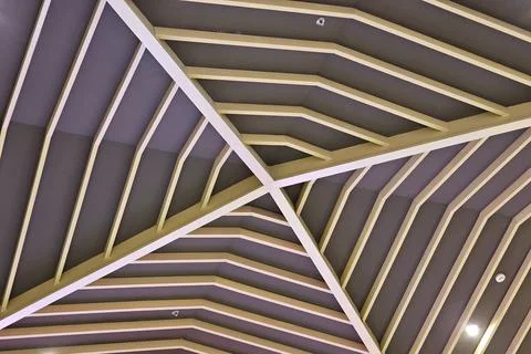 Close up Modern Ceiling Background. Stock Photos